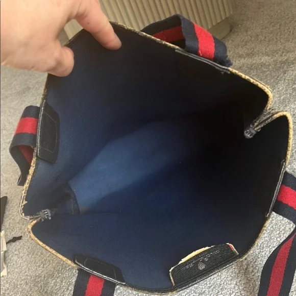 Gucci Navy and Tan Tote - Picture 12 of 12